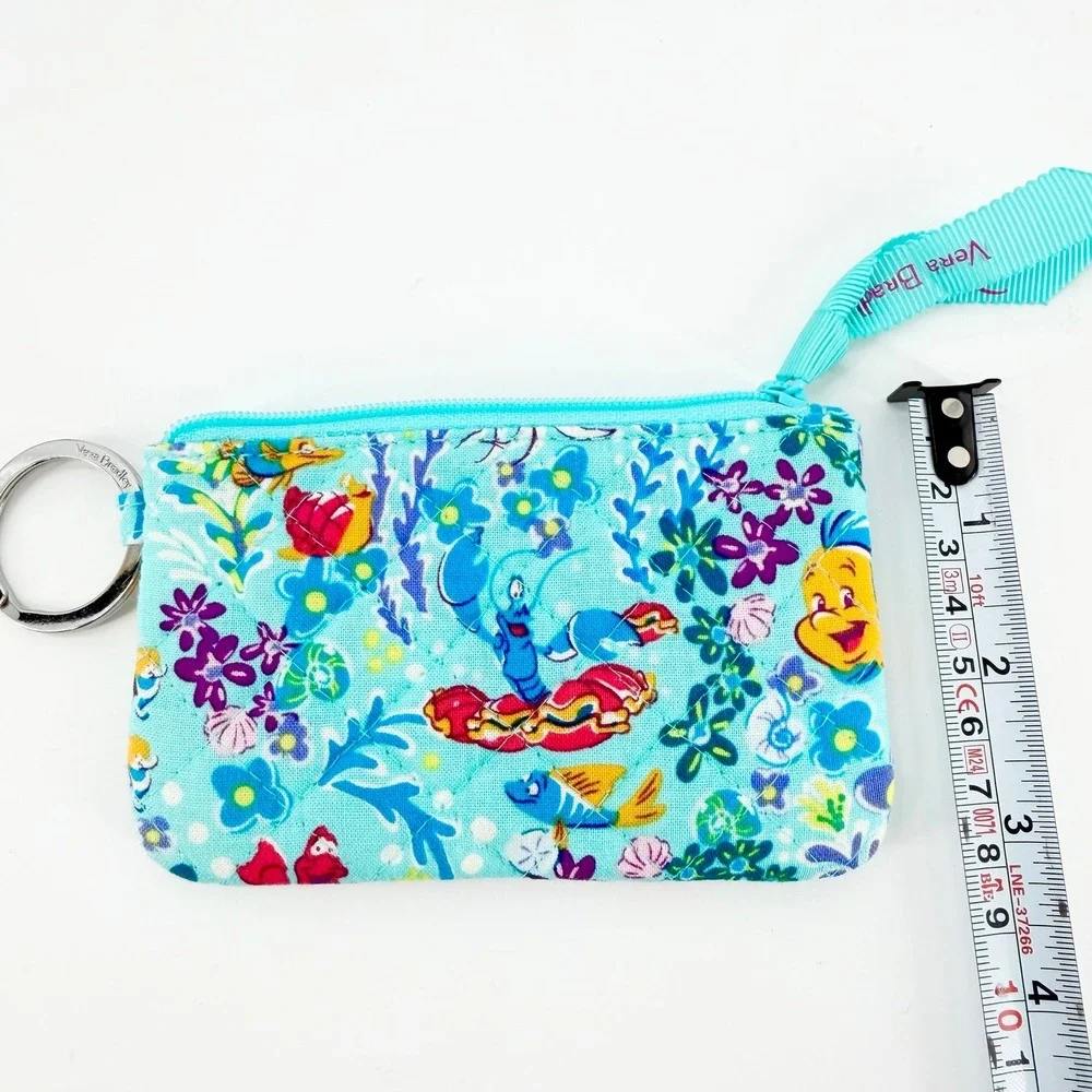 Vera Bradley Disney Little Mermaid Ariel Zip ID Case Wallet Retired EUC